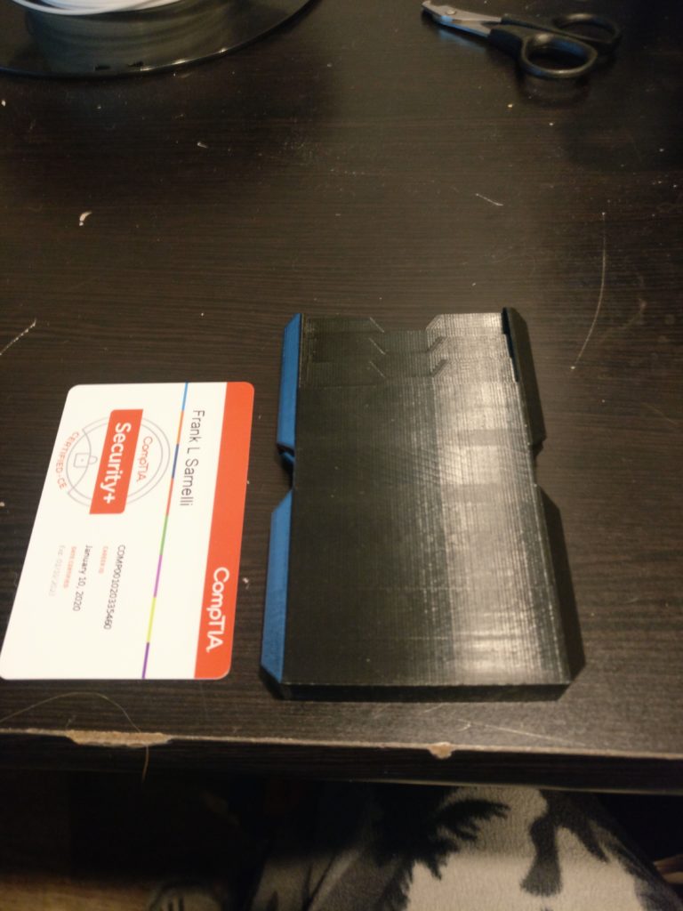 TPU wallet next to card
